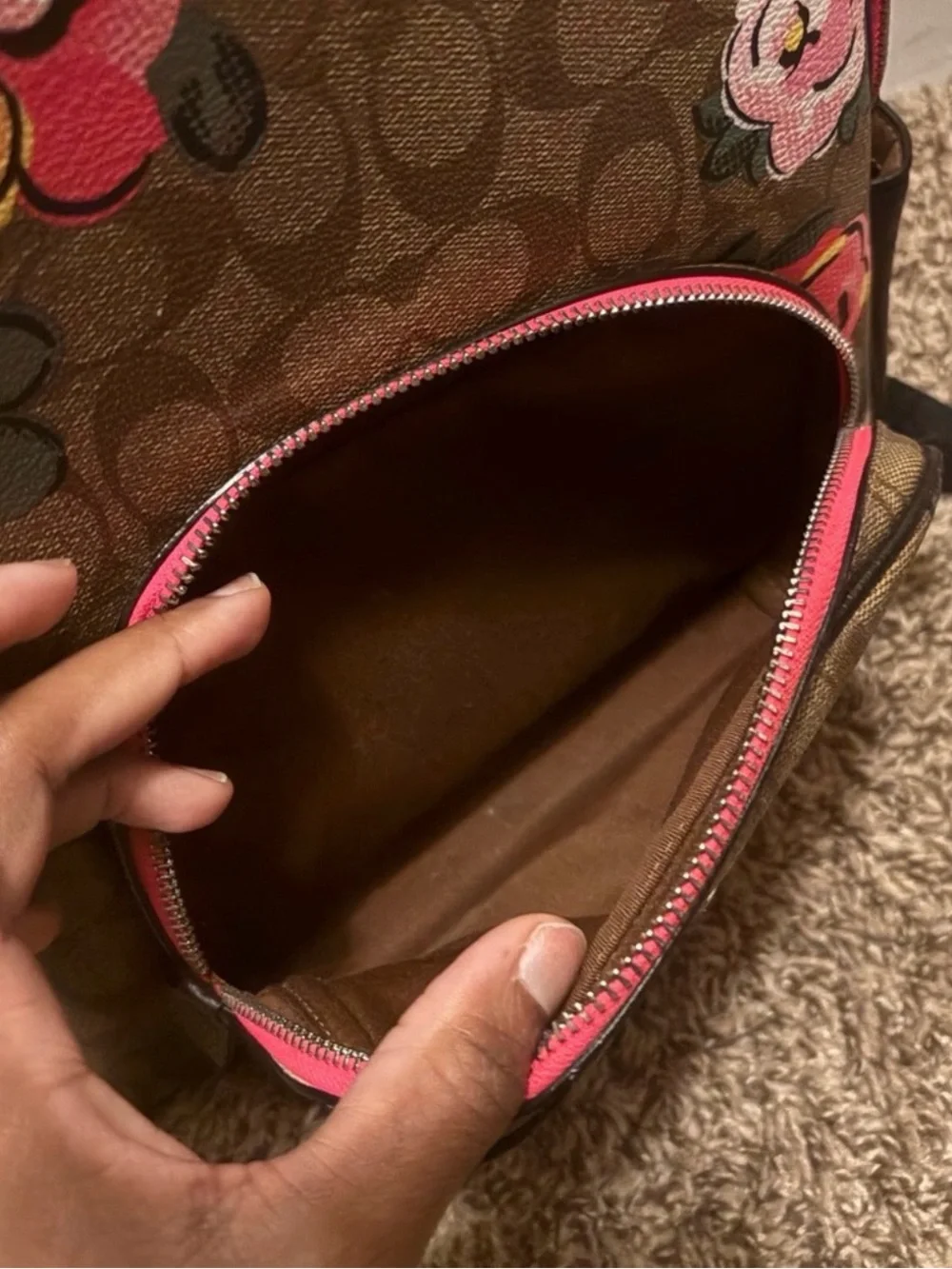 Coach mini backpack